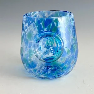 Colored Block Island Stemless Wine Glasses