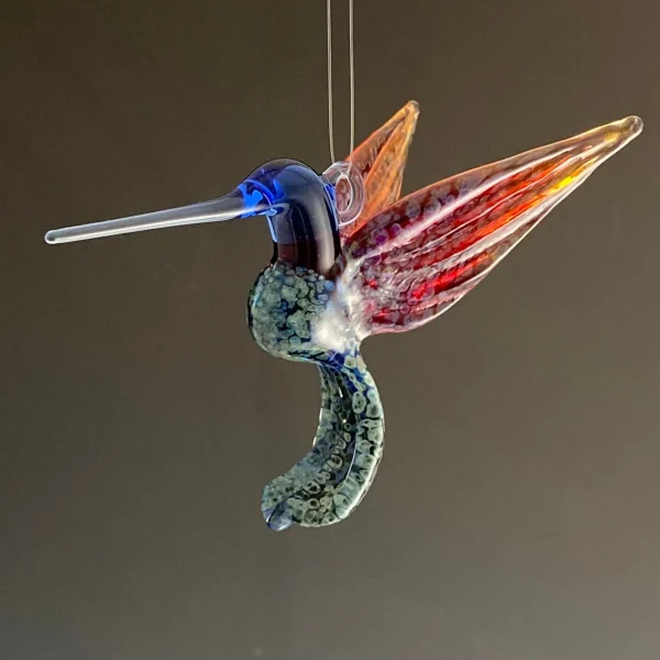 Colorful Glass Hummingbird