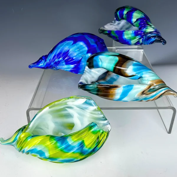 Colorful Glass Seashell