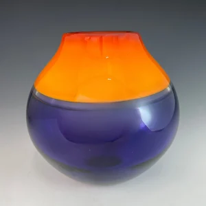 Encalmo Vase in Purple and Orange