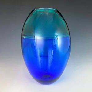 Encalmo Vase in Teal and Blue