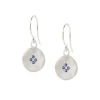 Four Star Wave Earrings with Sapphire