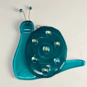 Fused Glass Snail Sun Catcher