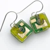 Garden Snail Cube Earrings