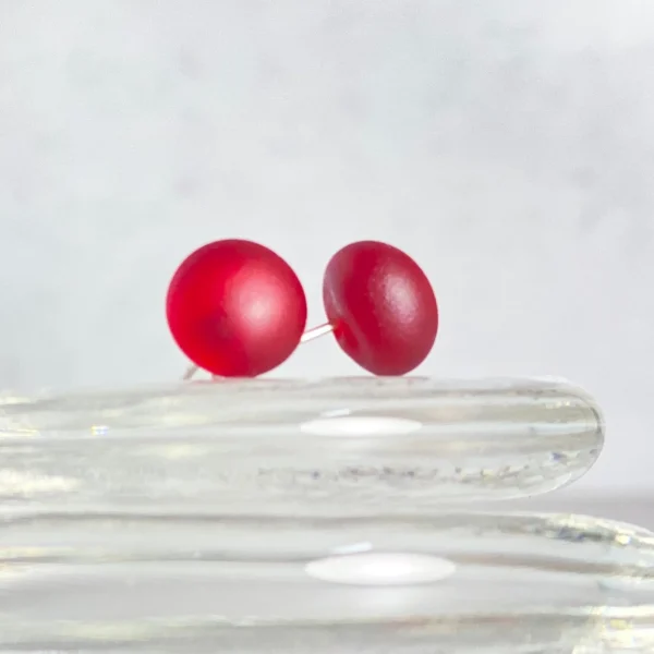 Glass Stud Earrings