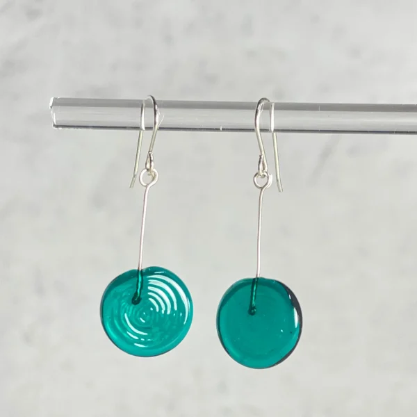 Glass Tab Earrings