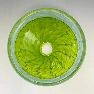 Green and Light Blue Swedish Bowl