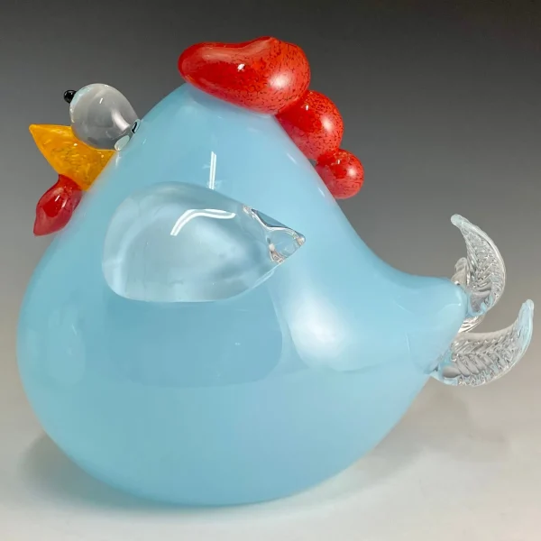 Handblown Glass Chicken