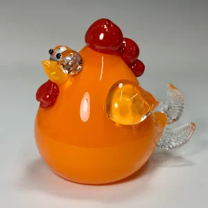 Handblown Glass Chicken