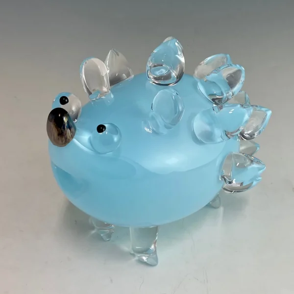 Handblown Glass Hedgehog