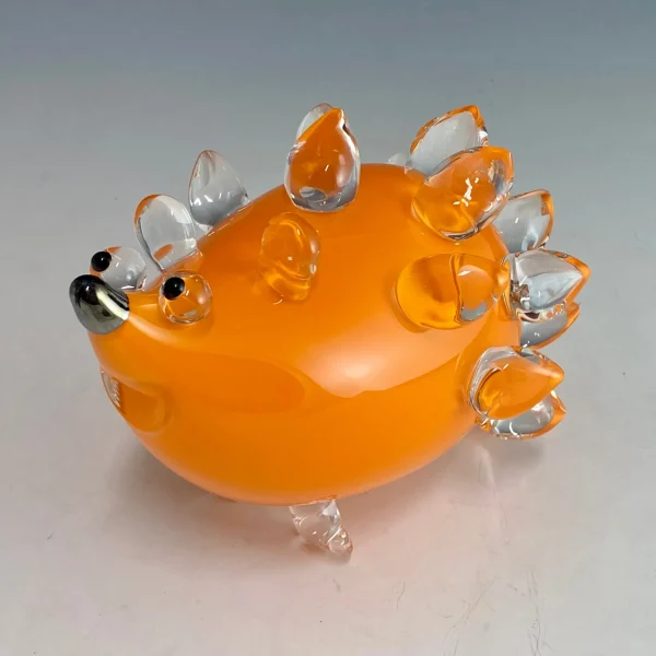 Handblown Glass Hedgehog