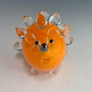 Handblown Glass Hedgehog