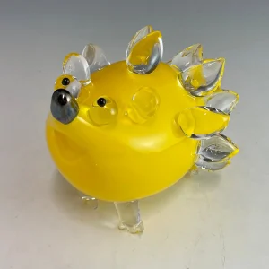 Handblown Glass Hedgehog