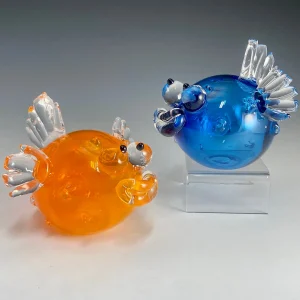 Handblown Glass Puffer Fish