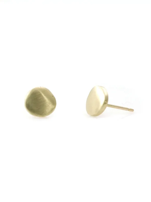 14k Disc Post Earrings