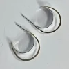 14k Gold and Sterling Silver Raven Earrings