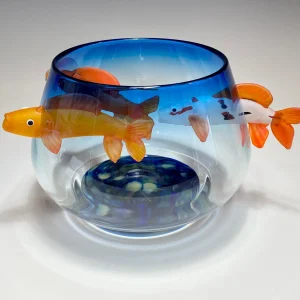 Koi Blue Fish Bowl