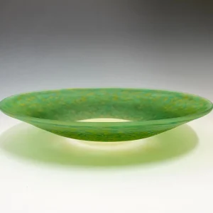 Low Batik Green Bowl