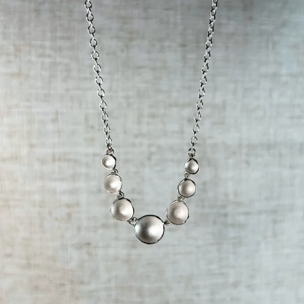 Medium Sterling Silver Gradient Necklace