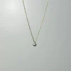 Micro 10 pt. Diamond 18k Gold Necklace