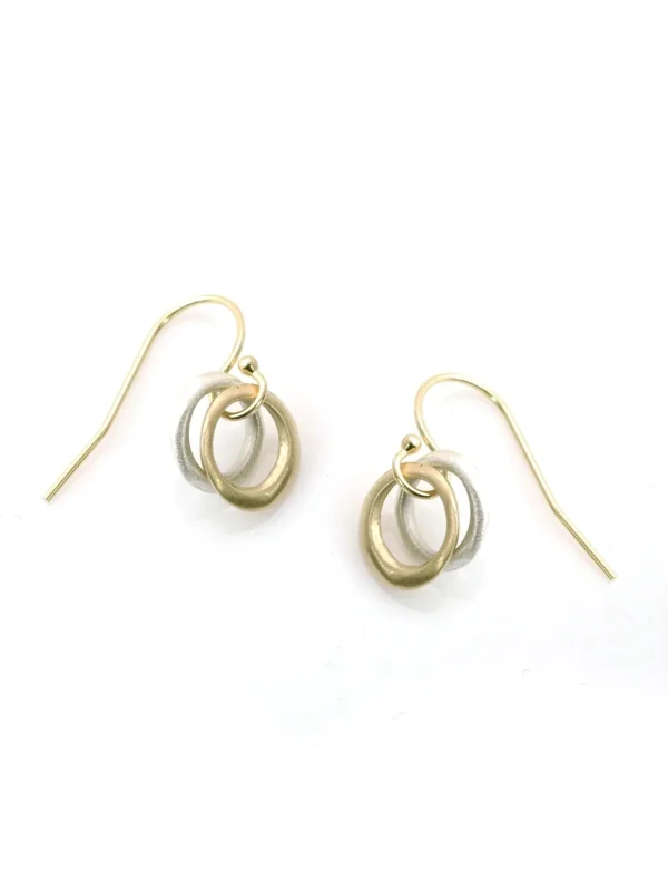 Mixed Metal 14k And Silver Circle Earrings —Philippa Roberts