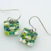 Nenuphar Square Earrings