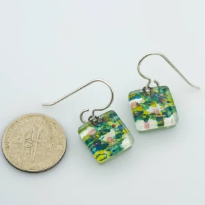 Nenuphar Square Earrings