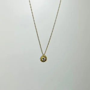 Palace Pendant with 10 pt. Diamond 18k Gold Necklace