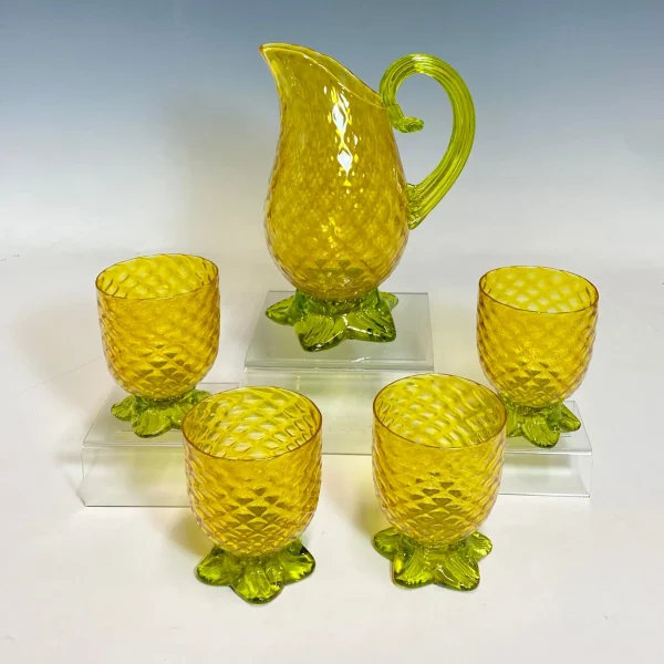 Pineapple Glass Water Pitcher