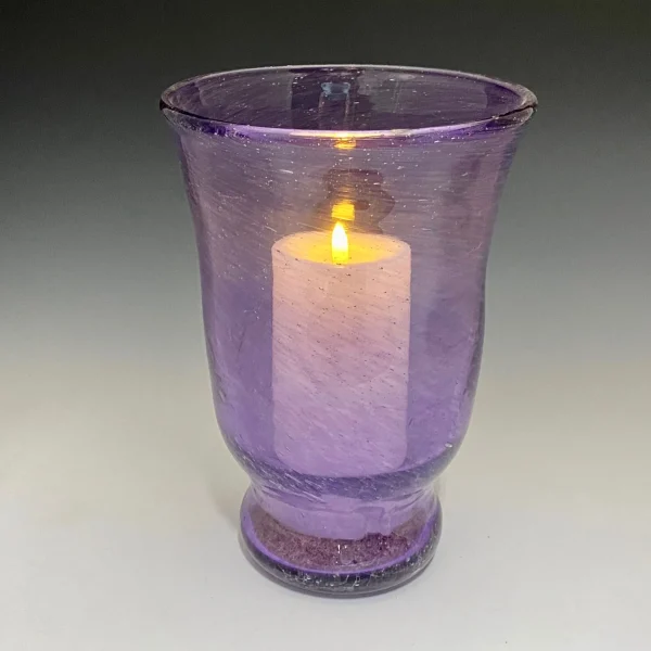 Purple Hurricane Lamp