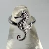 Sterling Silver Seahorse Ring